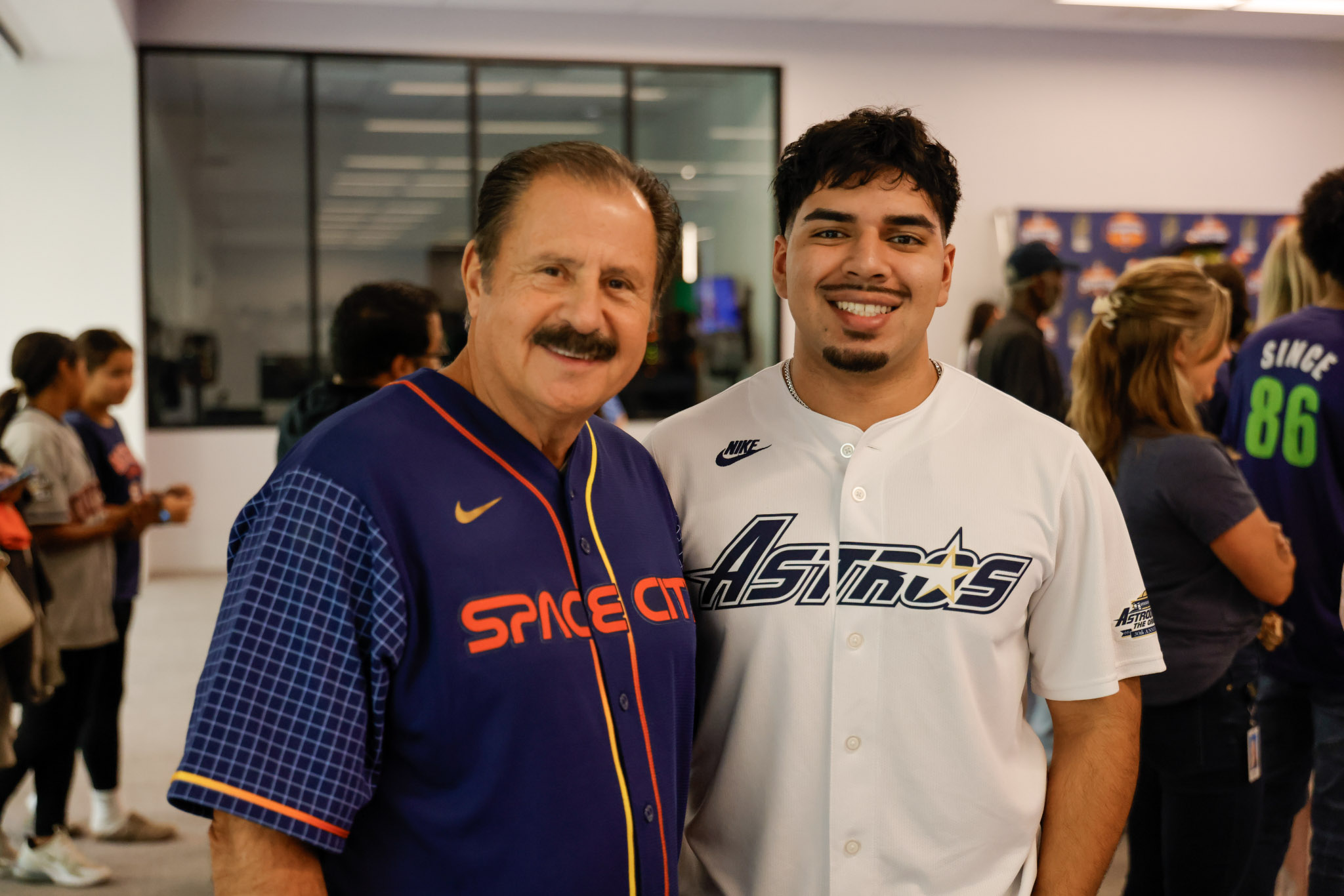 Staff working with clients